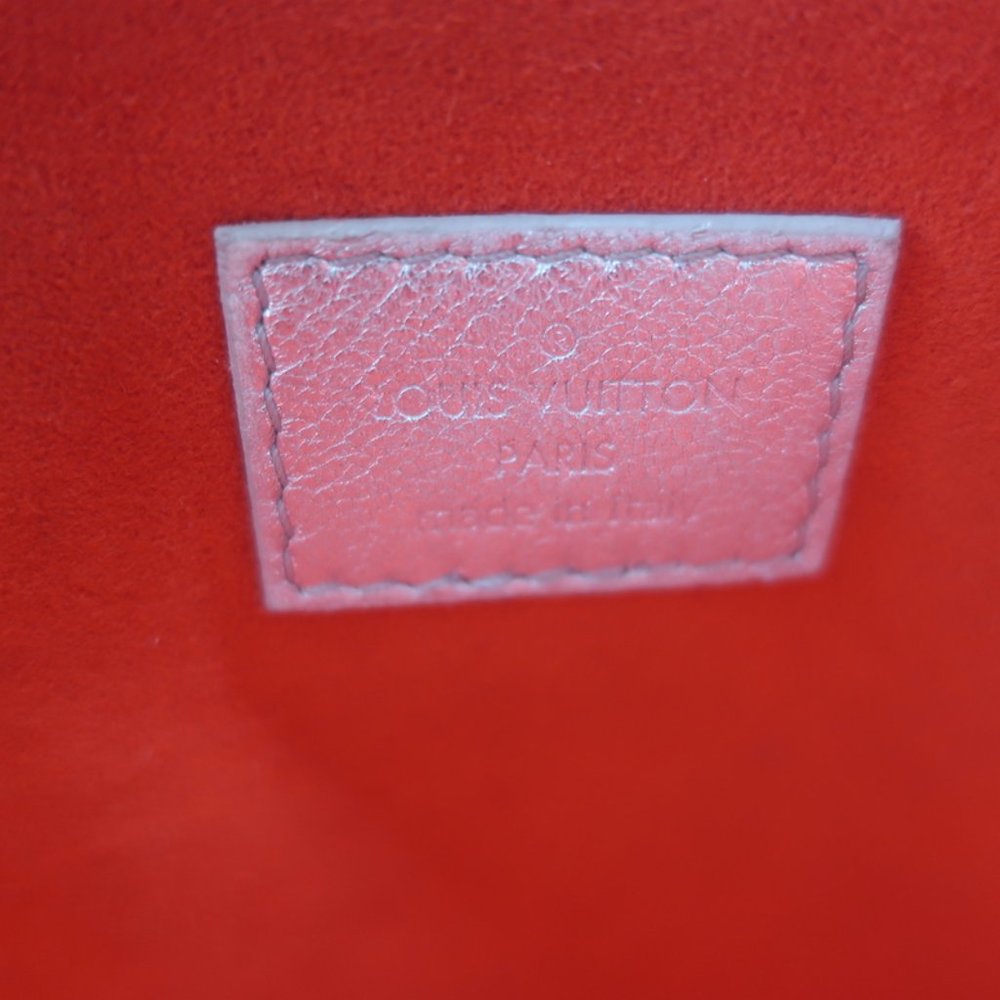 LOUIS VUITTON COUSSIN PM SHOULDER BAG SILVER MONOGRAM EMBOSSED LEATHER CROSSBODY - Picture 11 of 12